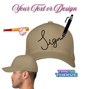 Casquette Brodée Personnaliser Ajouter un nom Photo ou oeuvre d'art