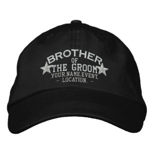 Casquette Brodée Personnalized Stars Brother of the Groom Embroider