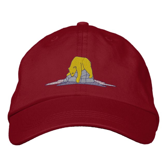 Casquette Brodée Petit Ours Polaire (Devant)