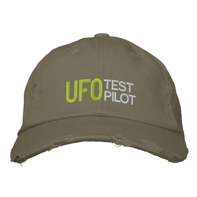 Casquette Brodée Pilote d'essai UFO (Devant)