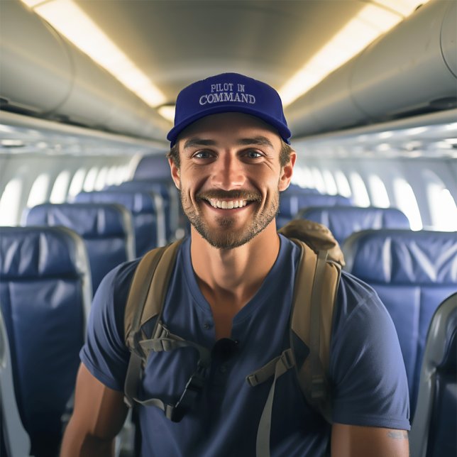 Casquette Brodée Pilote en commande personnalisé (Créateur téléchargé)