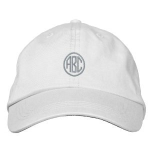 Casquette Brodée Pink Créez vos propres initiales Monogramme Texte
