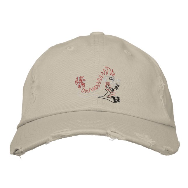 Casquette Brodée piquer le dragon (Devant)