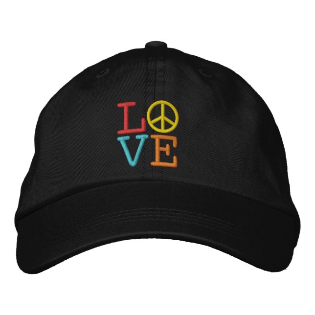 Casquette Brodée Pop Art LOVE (Devant)