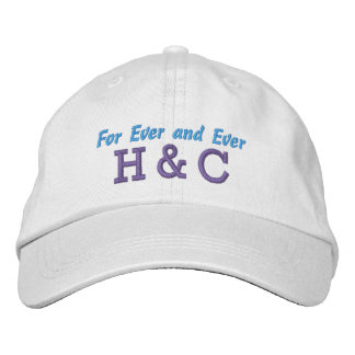 Casquette Brodée Pour Toujours et Toujours Initiales Personnalisées