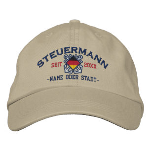 Casquette Brodée Premier compagnon personnalisé d'Allemand nautiqu