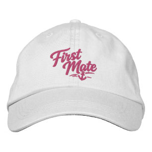 Casquette Brodée Premier Matelot de Bateau Typographie Simple Gras