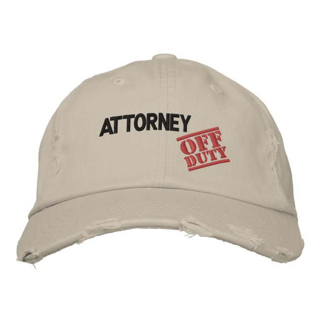 Casquette Brodée Procureur hors service (Devant)