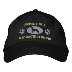 Casquette Brodée Propriété d'un récupérateur à revêtement plat