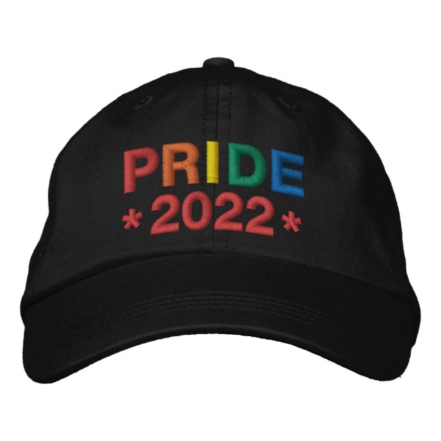 Casquette Brodée Rainbow Pride 2022 (Devant)