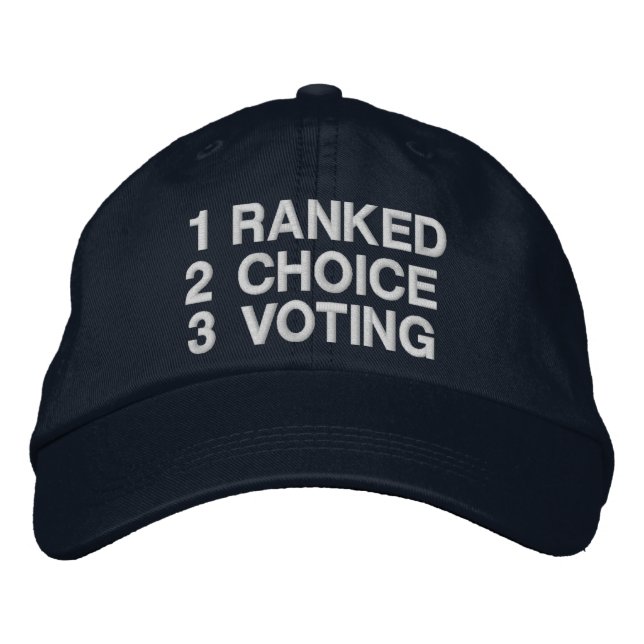 Casquette Brodée Ranked Choice Voting (Devant)