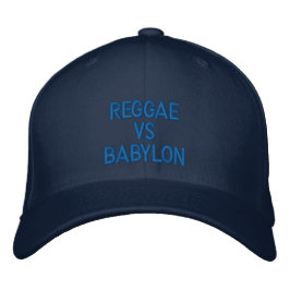 Casquette Brodée Reggae vs Babylon - Rastafari Roots Cap