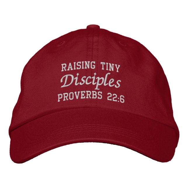 Casquette Brodée Relèvement du 22:6 minuscule de proverbes de (Devant)