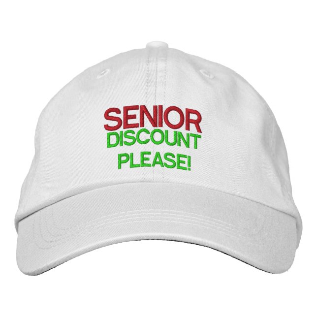Casquette Brodée Remise Senior S'il vous plaît (Devant)