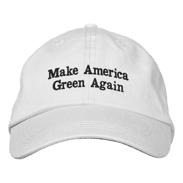 Casquette Brodée "Rendre l'Amérique verte" (Devant)