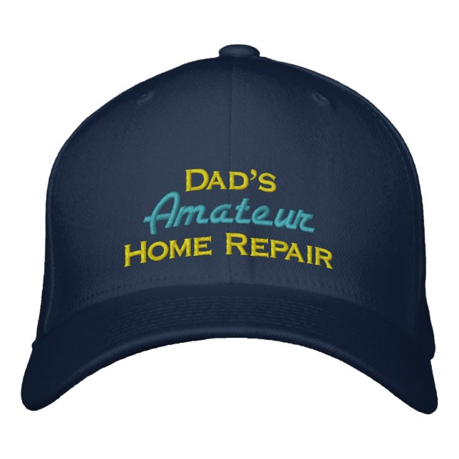 Casquette Brodée Réparation de maison amusante (Devant)