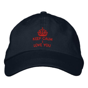Casquette Brodée Restez Calme Je Vous Aime