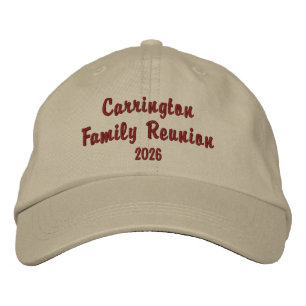 Casquette Brodée Réunion de famille personnalisée brodée