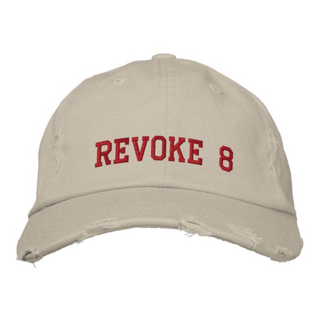 CASQUETTE BRODÉE RÉVOCATION 8 (Devant)