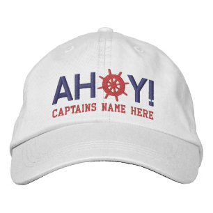 Casquette Brodée Roue de gouvernail de capitaines personnalisée Aho