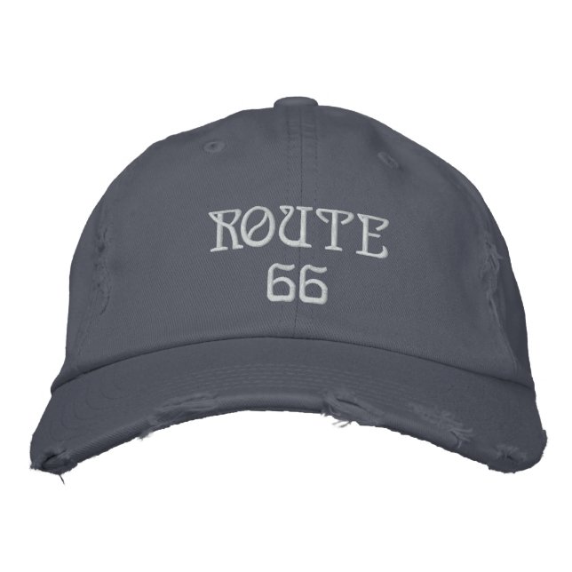 Casquette Brodée route 66 (Devant)