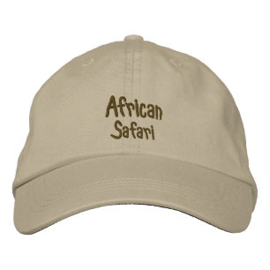 Casquette Brodée Safari africain Khaki