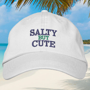 Casquette Brodée Salée mais mignonne / Prépa de plage marine et ver