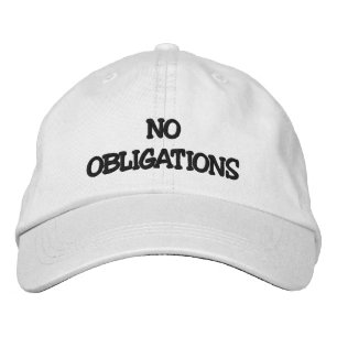 Casquette Brodée Sans obligations