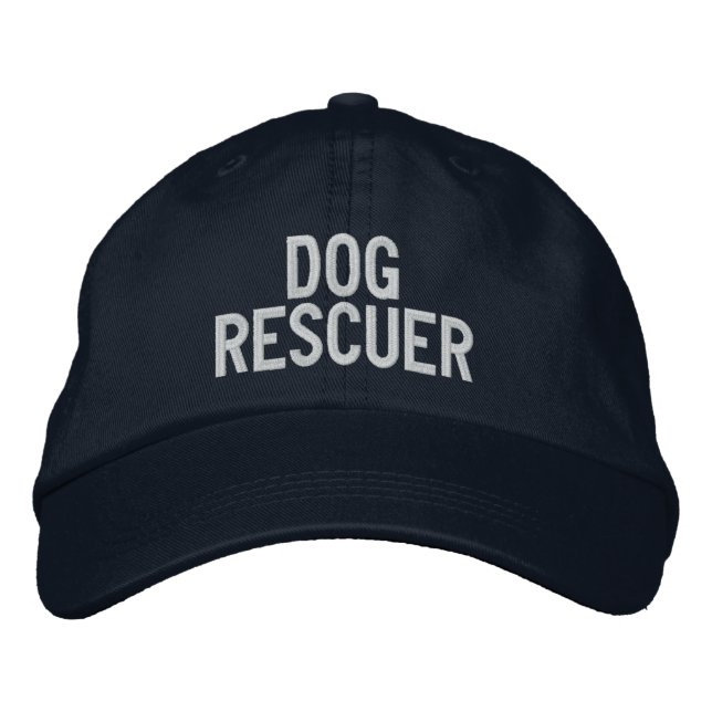 Casquette Brodée "Sauveteur de chien" (Devant)
