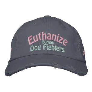 Casquette Brodée Sauvez le Pitbull, euthanasiez les chiens humains