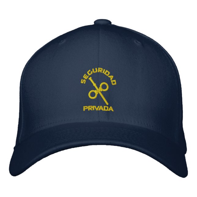 Casquette Brodée Sécurité Privée l'Espagne Sans (Devant)