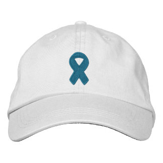 Casquette Brodée Sensibilisation turquoise au Ruban
