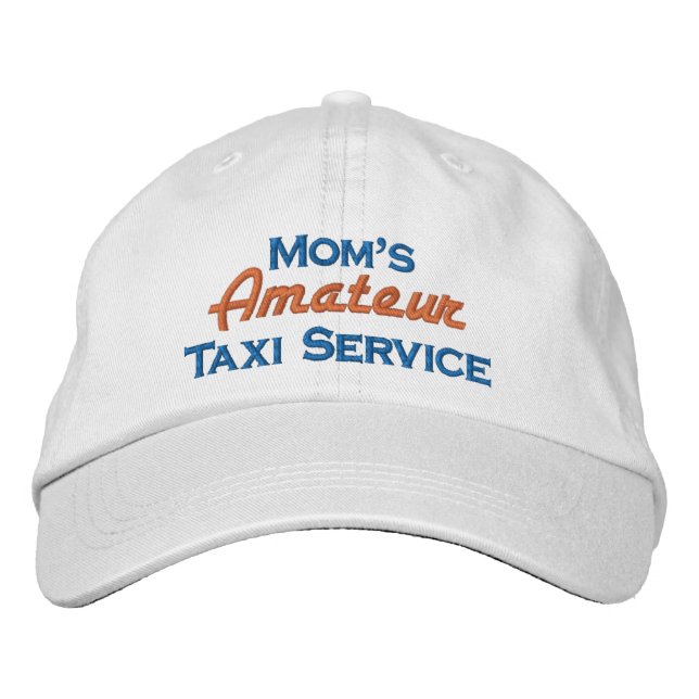 Casquette Brodée Service de taxi amateur de maman (Devant)