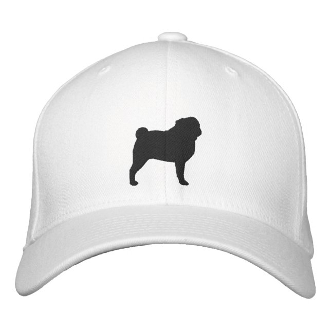 Casquette Brodée Silhouette carlin (Devant)