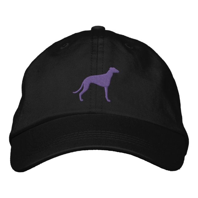 Casquette Brodée Silhouette de lévrier (Devant)