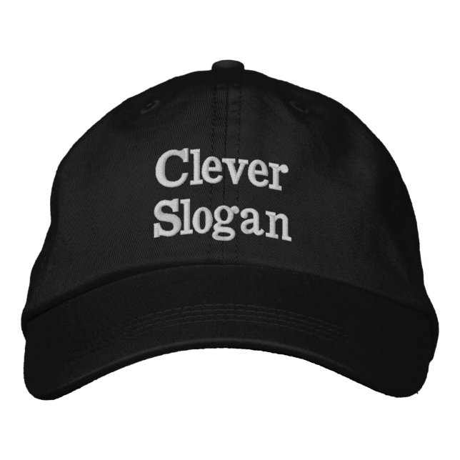 Casquette Brodée Slogan intelligent (Devant)