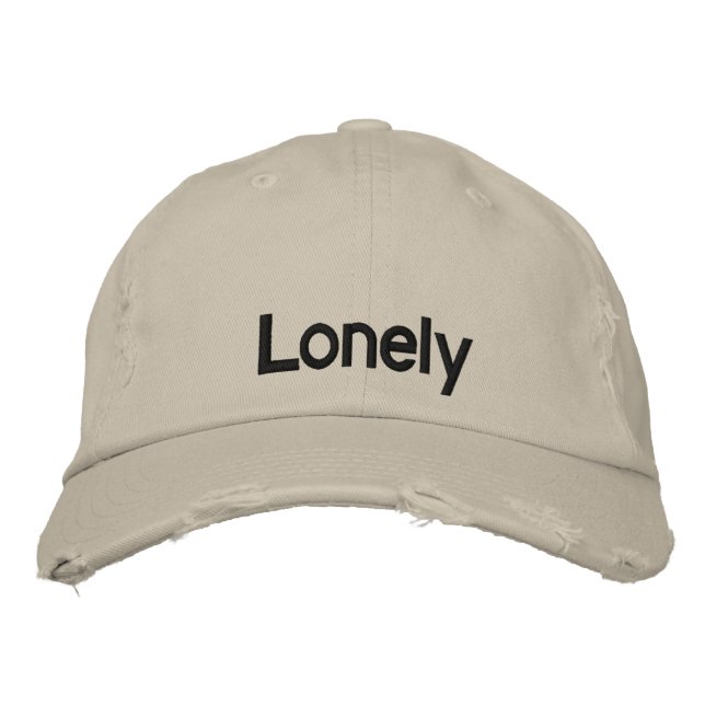 Casquette Brodée Solitaire (casquette de baseball) (Devant)