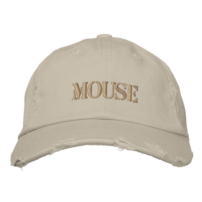 CASQUETTE BRODÉE SOURIS (Devant)