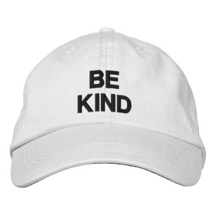 Casquette Brodée Soyez un texte personnalisé noir et blanc de quali