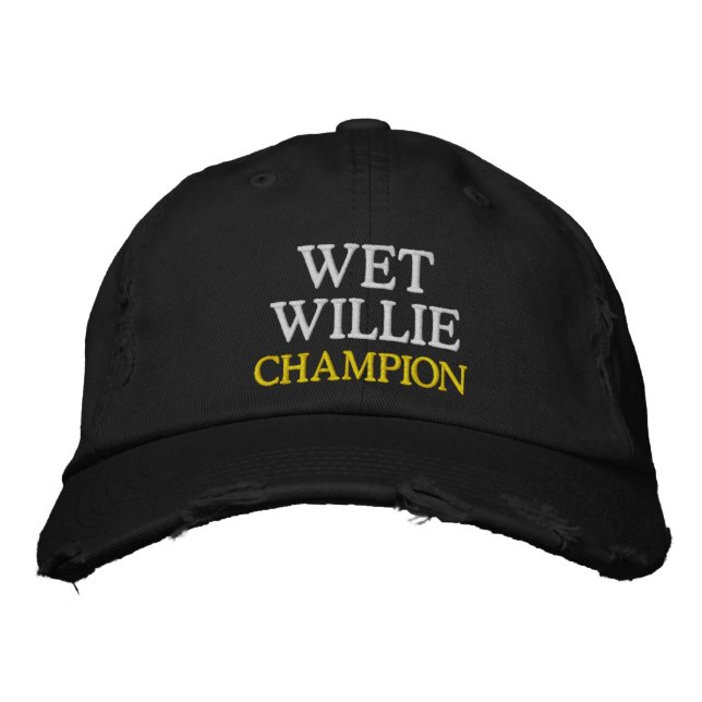 Casquette Brodée Sporting Goods School Games WET WILLIE CHAMP (Devant)