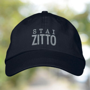Casquette Brodée Stai Zitto Drôle Être tranquille
