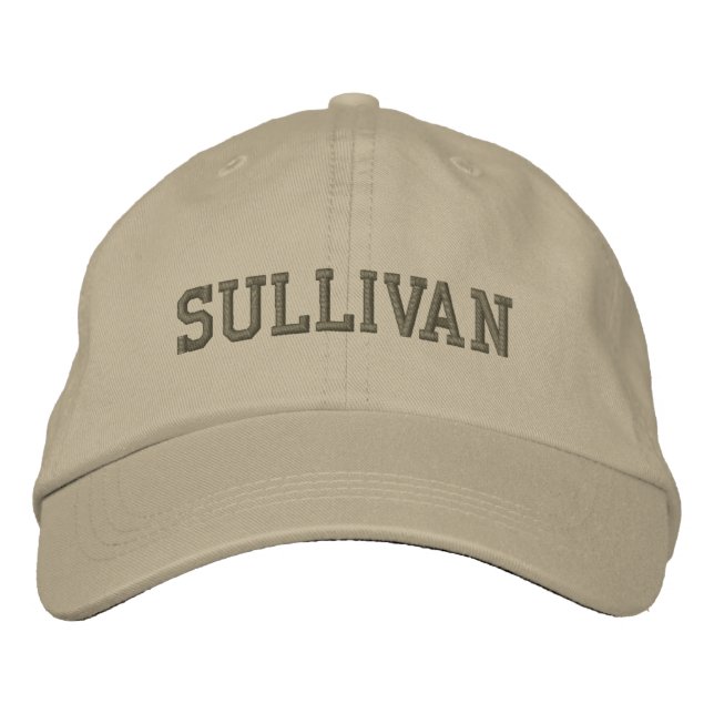 Casquette Brodée Sullivan Nom Casquette/Casquette de baseball brodé (Devant)