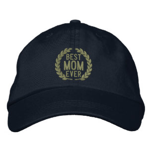 Casquette Brodée Super Maman Broderie de Laurier Meilleure Maman