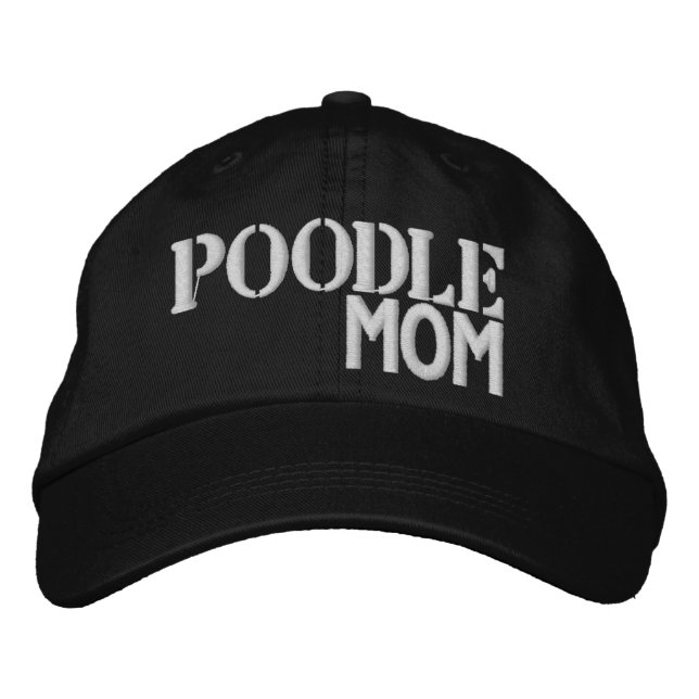 Casquette Brodée Super mignon maman caniche (Devant)