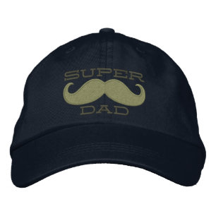 Casquette Brodée Superpapa Mustache