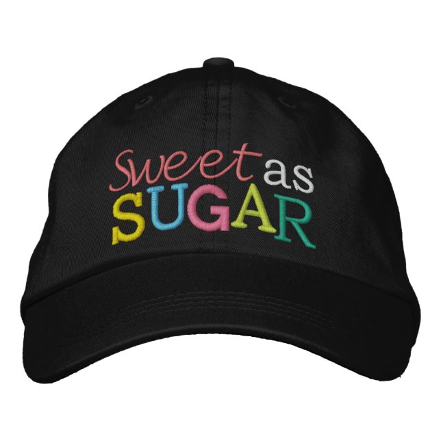 Casquette Brodée Sweet as Sugar .. : ) par SRF (Devant)