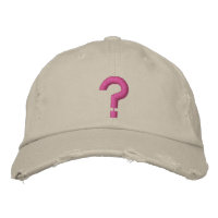 ? Symbole brodé de la marque de question sur le Ca