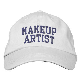 Casquette Brodée Texte brodé de l'artiste de maquillage