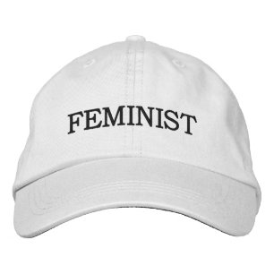 Casquette Brodée Texte féministe et noir