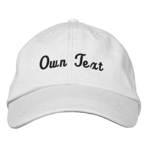 Casquette Brodée Texte propre Visière élégante Chapeau Beau